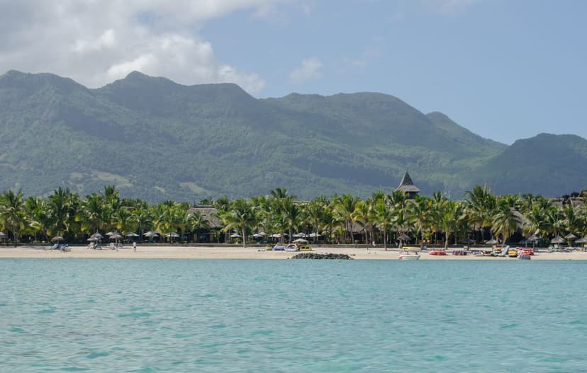 Tropical beach resort vacation